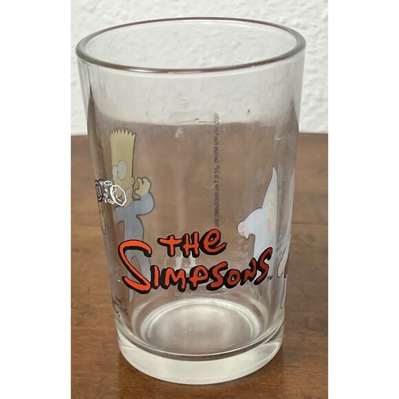 Simpsons Drinking Juice Glass Bart Baby Maggie Rare‎ Promo 2021 Slingshot Snow - Picture 3 of 10